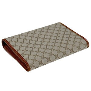 Celine Beige fold Tri Wallet Macadam